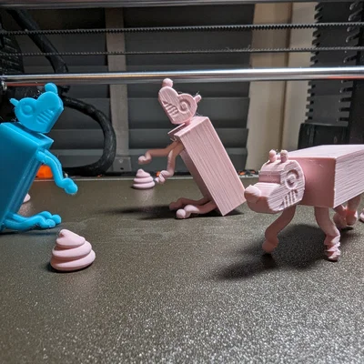 Wobbledog In Liền Khối Khớp Nối (Print-in-Place) – Mingle