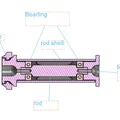 Giá đỡ sợi nhựa có vòng bi (Bearing filament holder) - Thumbnail 5