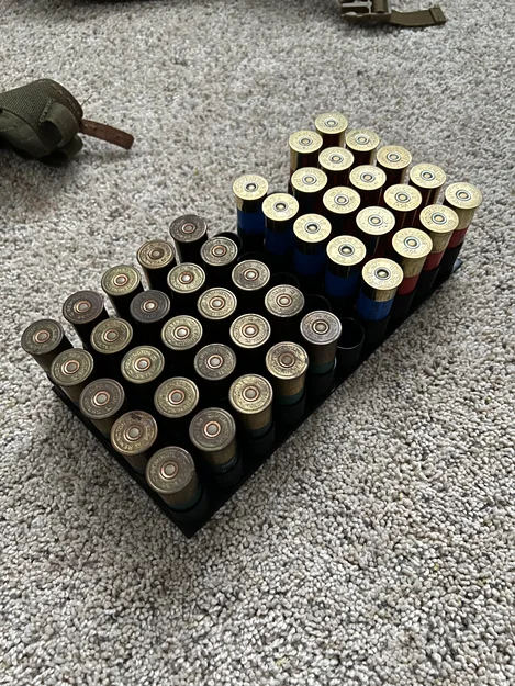 Khay in 3D sắp xếp 50 viên đạn 12 gauge cho thùng 50 Cal - Image 2