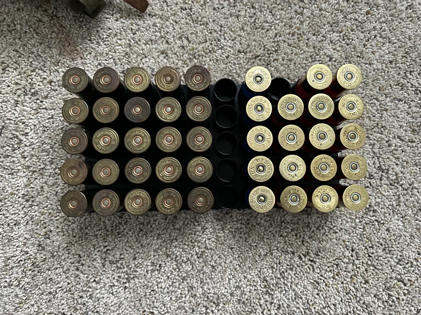 Khay in 3D sắp xếp 50 viên đạn 12 gauge cho thùng 50 Cal - Image 3