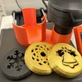 Bộ khuôn tạo hình trang trí cà phê Miele Motif Dispenser kèm giá đỡ - Thumbnail 1