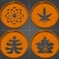 Bộ khuôn tạo hình trang trí cà phê Miele Motif Dispenser kèm giá đỡ - Thumbnail 4