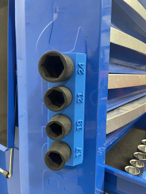 Khay sắp xếp socket nam châm - Parametric OpenSCAD - Image 4