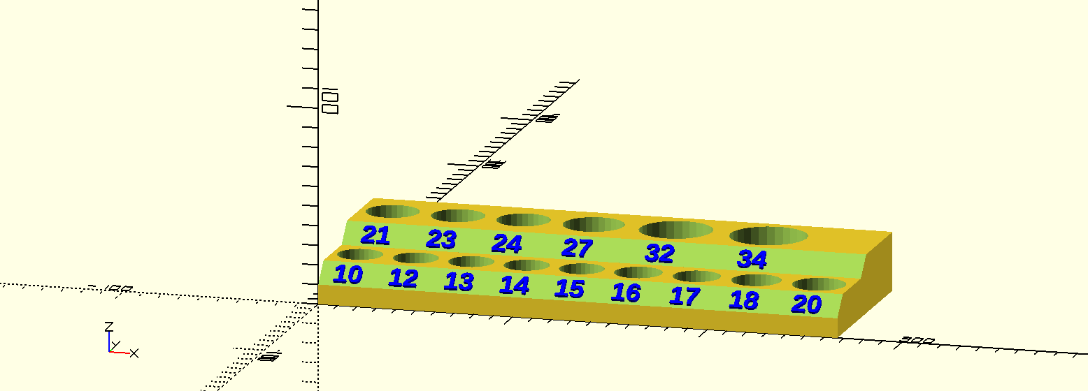 Khay sắp xếp socket nam châm - Parametric OpenSCAD - Image 5