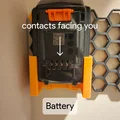 HSW/Giá treo tường cho pin và sạc (máy khoan Black and Decker) - Thumbnail 2