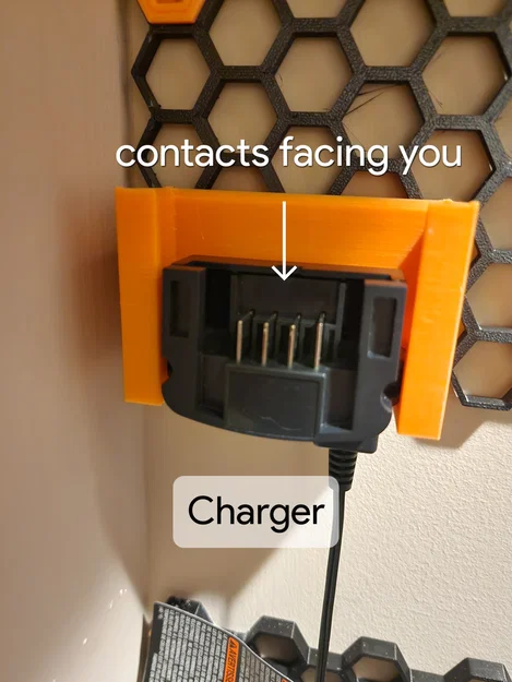 HSW/Giá treo tường cho pin và sạc (máy khoan Black and Decker) - Image 3