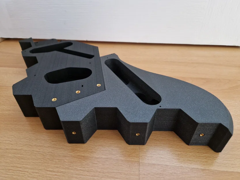 Prusacaster - Đặt đúng hardware; threaded inserts bên hông/cầu & lỗ strap - Image 6