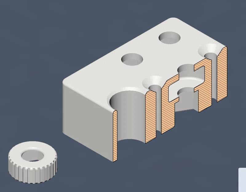 Dao cắt chai PET dùng bearing giày trượt 8x22x7mm - Image 2