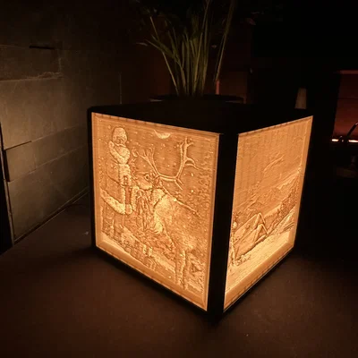 Đèn Giáng Sinh Lithophane Cristmas Lamp