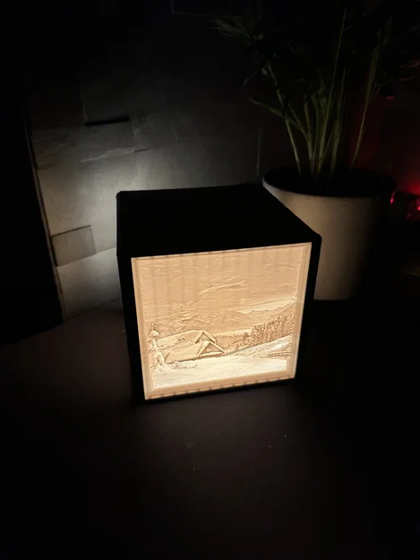 Đèn Giáng Sinh Lithophane Cristmas Lamp - Image 2