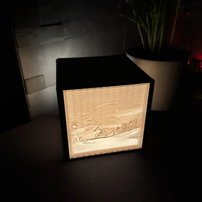 Đèn Giáng Sinh Lithophane Cristmas Lamp