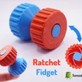 Ratchet Fidget – Đồ chơi fidget ratchet print-in-place - Thumbnail 1