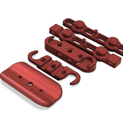 Ngàm giữ bình/bidon universal dùng cơ chế Fidlock Twist