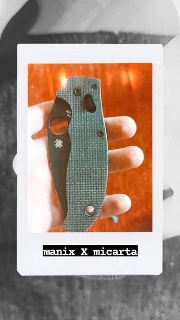 Manix Scales - Scales custom cho Spyderco Manix (STL/STEP) - Image 1