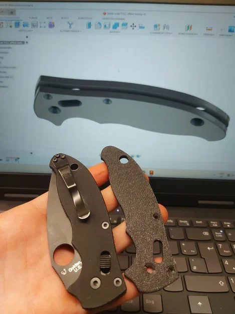 Manix Scales - Scales custom cho Spyderco Manix (STL/STEP) - Image 4