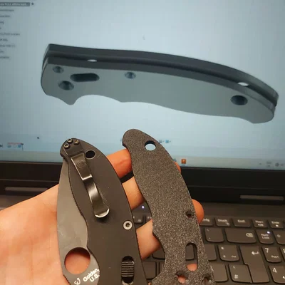 Manix Scales - Scales custom cho Spyderco Manix (STL/STEP)