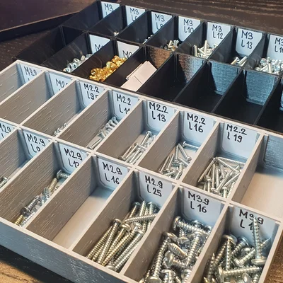 Hộp organizer đựng linh kiện nhỏ (điện tử, ốc vít, v.v.)