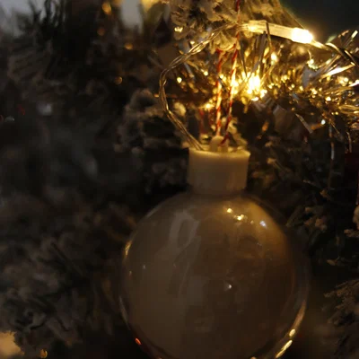 Ornament Cây Thông Noel Lithophane Hình Cầu Tùy Chỉnh