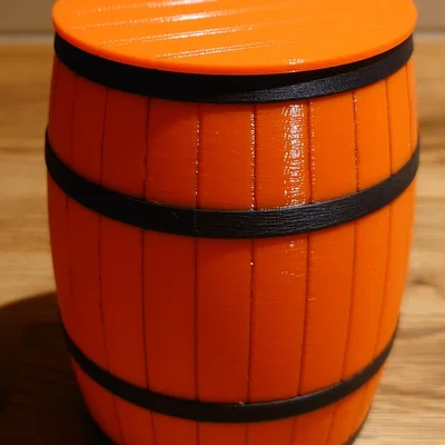 Thùng gỗ "sồi" 3D