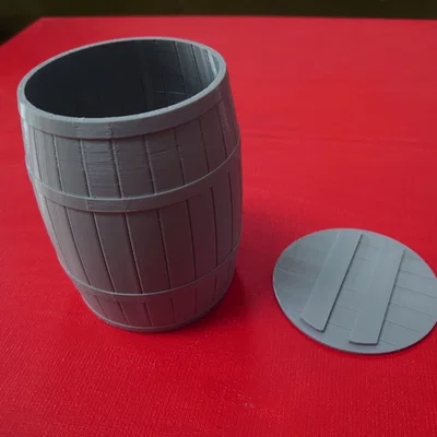 Thùng gỗ "sồi" 3D