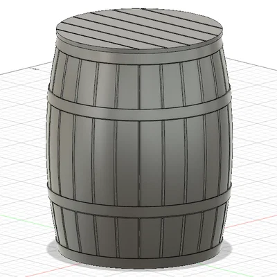 Thùng gỗ "sồi" 3D
