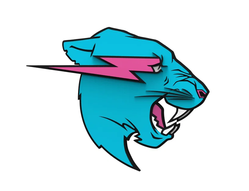Logo MrBeast 3D - Gắn Tường (Wall Mount) - Image 1