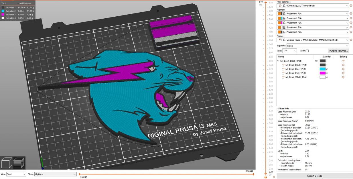 Logo MrBeast 3D - Gắn Tường (Wall Mount) - Image 3