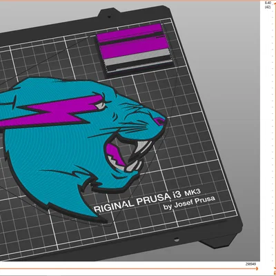 Logo MrBeast 3D - Gắn Tường (Wall Mount)