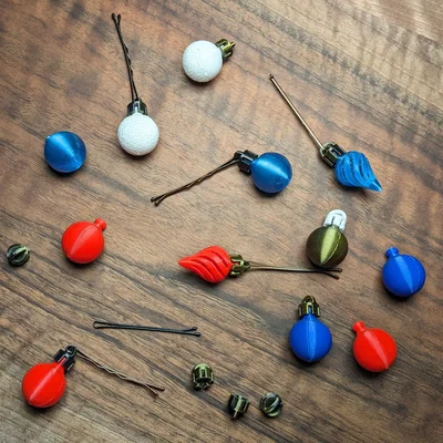 Đồ trang trí Giáng Sinh tí hon cho râu và tóc