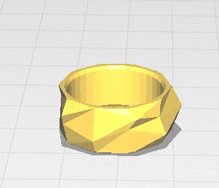 Nhẫn đeo tay hình khối đa giác - Mô hình 3D phong cách hiện đại - Image 1