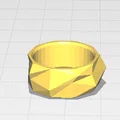 Nhẫn đeo tay hình khối đa giác - Mô hình 3D phong cách hiện đại - Thumbnail 1