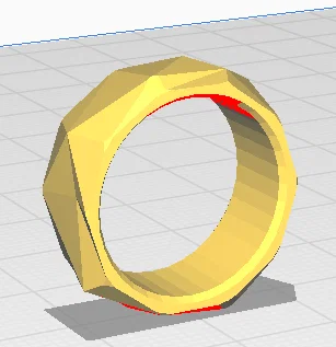 Nhẫn đeo tay hình khối đa giác - Mô hình 3D phong cách hiện đại - Image 2
