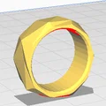 Nhẫn đeo tay hình khối đa giác - Mô hình 3D phong cách hiện đại - Thumbnail 2