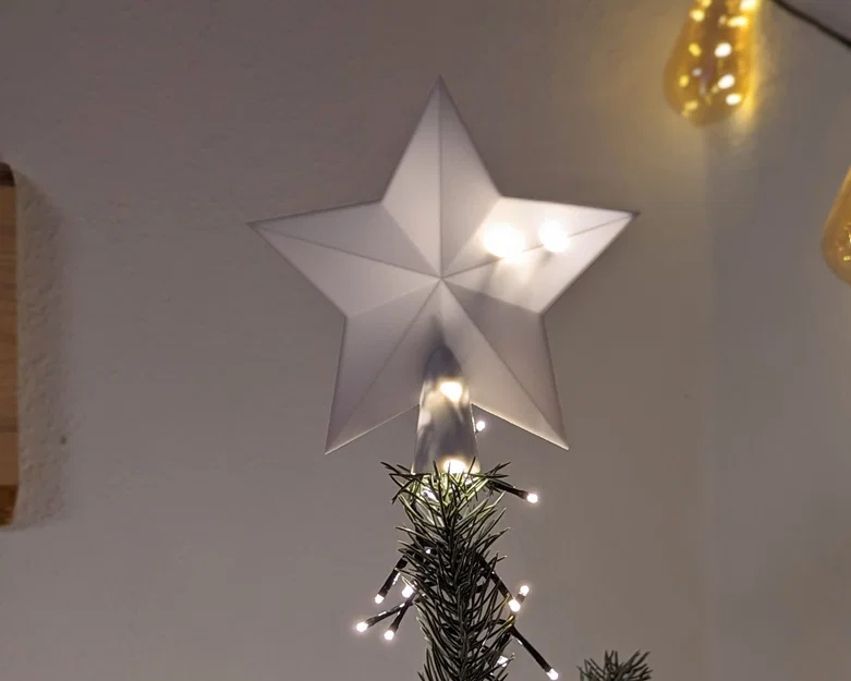 Ngôi Sao Gắn Chóp Cây Thông Noel (Christmas Star Tree Topper) - Image 1