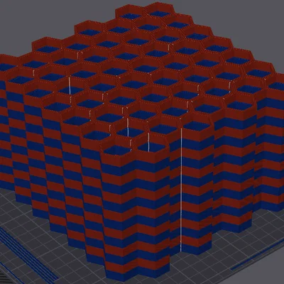HoneyComb Storage Wall - In Xếp Chồng với AMS