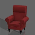 Mô hình ghế bành Fancy Chair in 3D sang trọng - Tải file STL miễn phí - Thumbnail 1