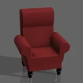 Mô hình ghế bành Fancy Chair in 3D sang trọng - Tải file STL miễn phí - Thumbnail 2