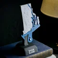 Bản đồ địa hình nổi Rhode Island, USA (RI) kèm sông ngòi - Thumbnail 8