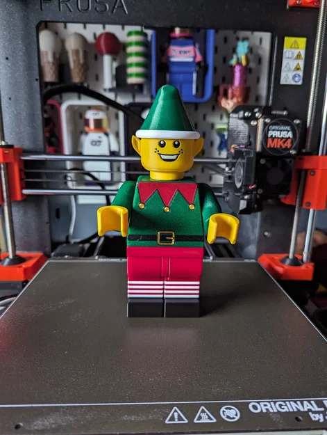 Figure Elf chuyển động lắp ráp snap-fit (Elf moveable figure) - Image 1