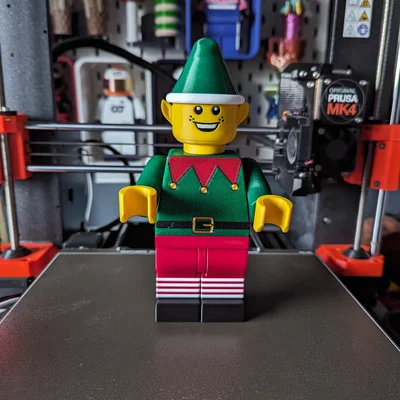 Figure Elf chuyển động lắp ráp snap-fit (Elf moveable figure)