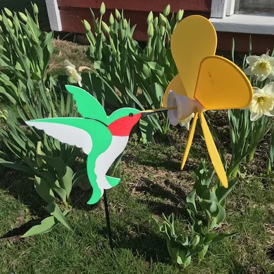 Wind Spinner Chim Ruồi Trong Vườn (Garden Hummingbird Wind Spinner)