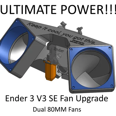 Cooler 80MM Ender 3 V3 SE “Ultimate” (Kèm hình)