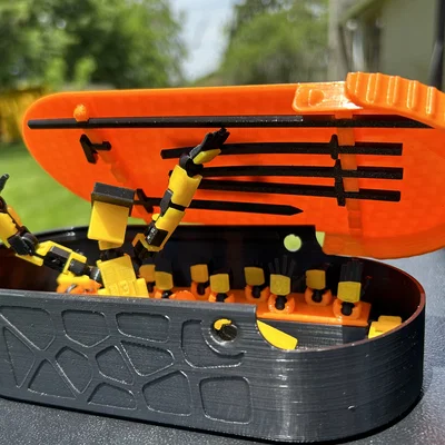 Hộp Lucky 13 - Organizer phụ kiện nắp trượt có chốt gài