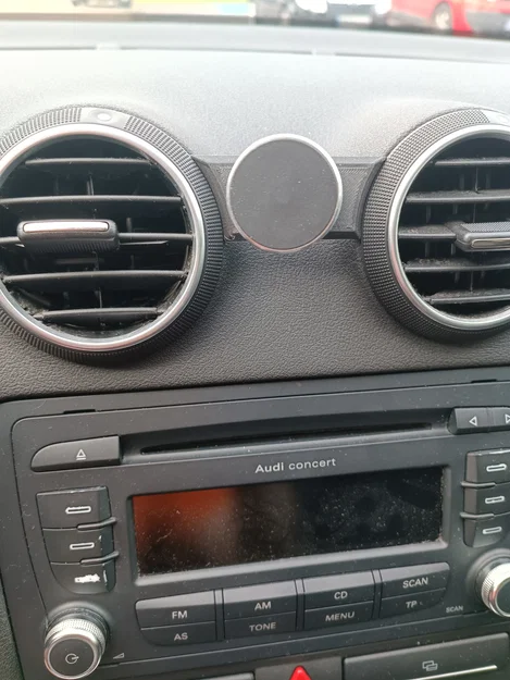 Ngàm gắn kẹp điện thoại nam châm cho Audi A3/S3 8P - Image 1