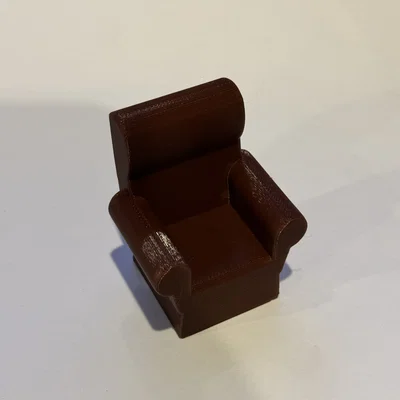 Mô hình ghế thư giãn Mini Recliner in 3D dễ thương