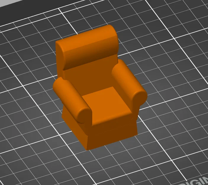 Mô hình ghế thư giãn Mini Recliner in 3D dễ thương - Image 2