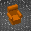 Mô hình ghế thư giãn Mini Recliner in 3D dễ thương - Thumbnail 2