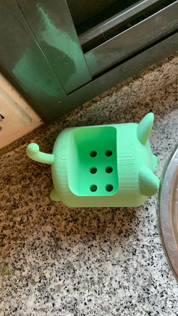 Khay đựng miếng rửa chén hình mèo Neko dễ thương (3D Print) - Image 3