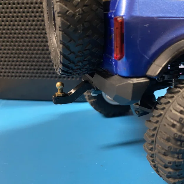 SCX24 Bronco Tow Hitch & Receiver – Móc kéo & receiver dán cho cản sau - Image 1