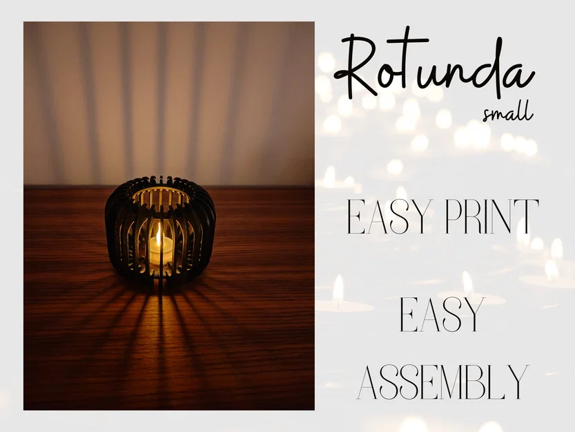 Modern Candlelight Collection: Rotunda (Small) – Chân nến Rotunda cỡ nhỏ - Image 1